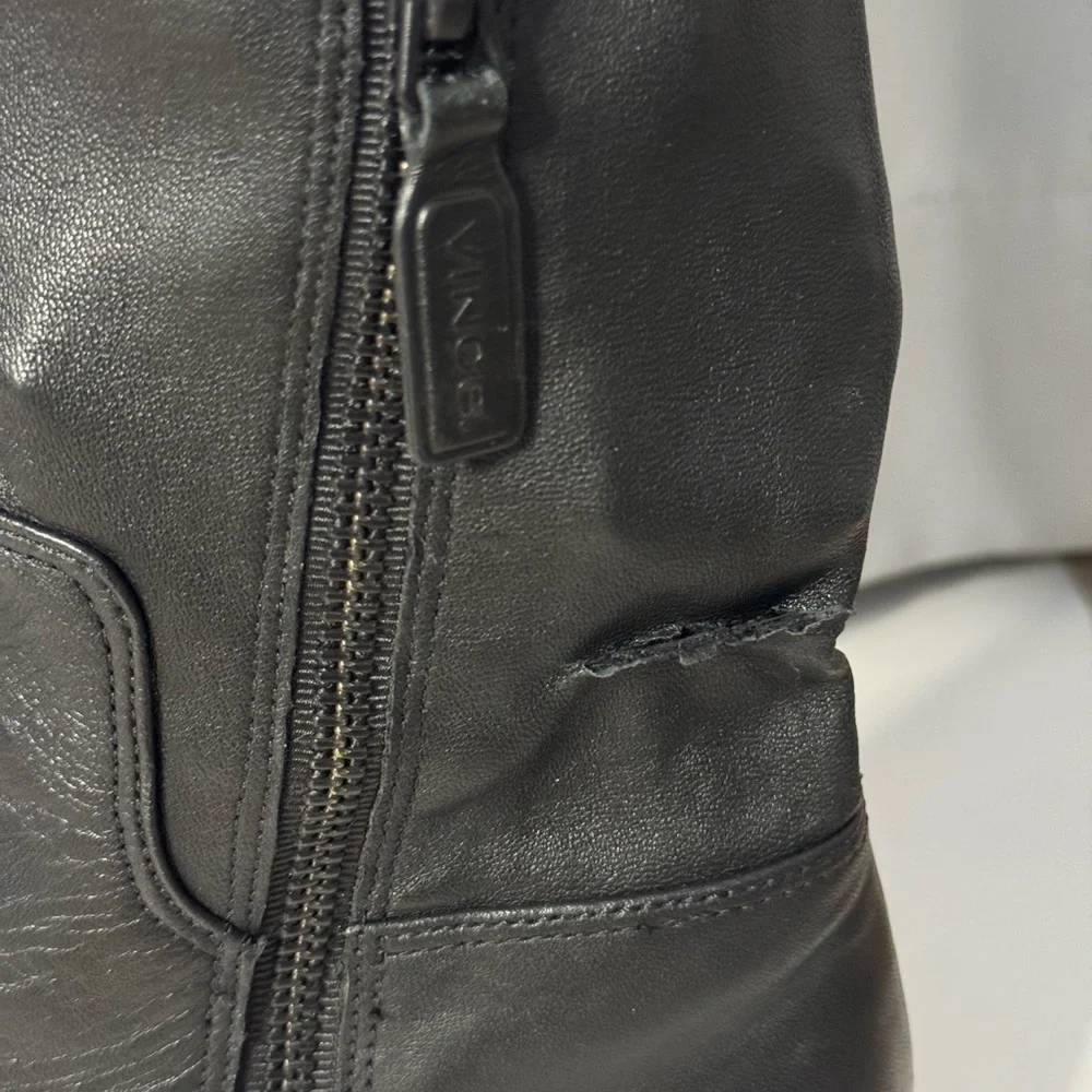 VINCE. Cabria‎ stretch-leather over-the-knee boots Women's 5.5 Black